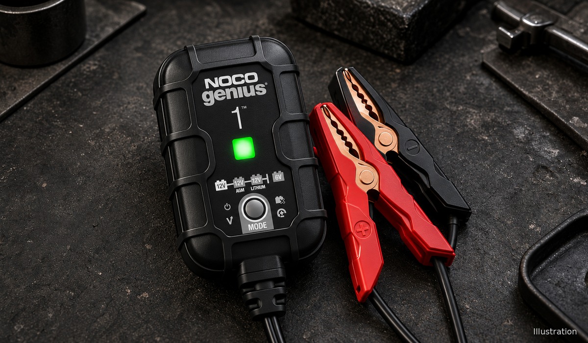 Illustration of NOCO GENIUS1 smart battery charger