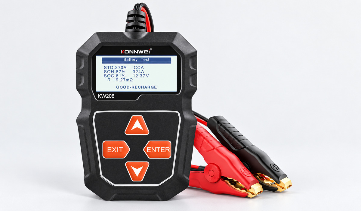 KONNWEI KW208 12V Car Battery Tester