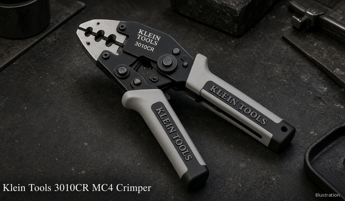 Illustration of Klein Tools 3010CR ratcheting crimper